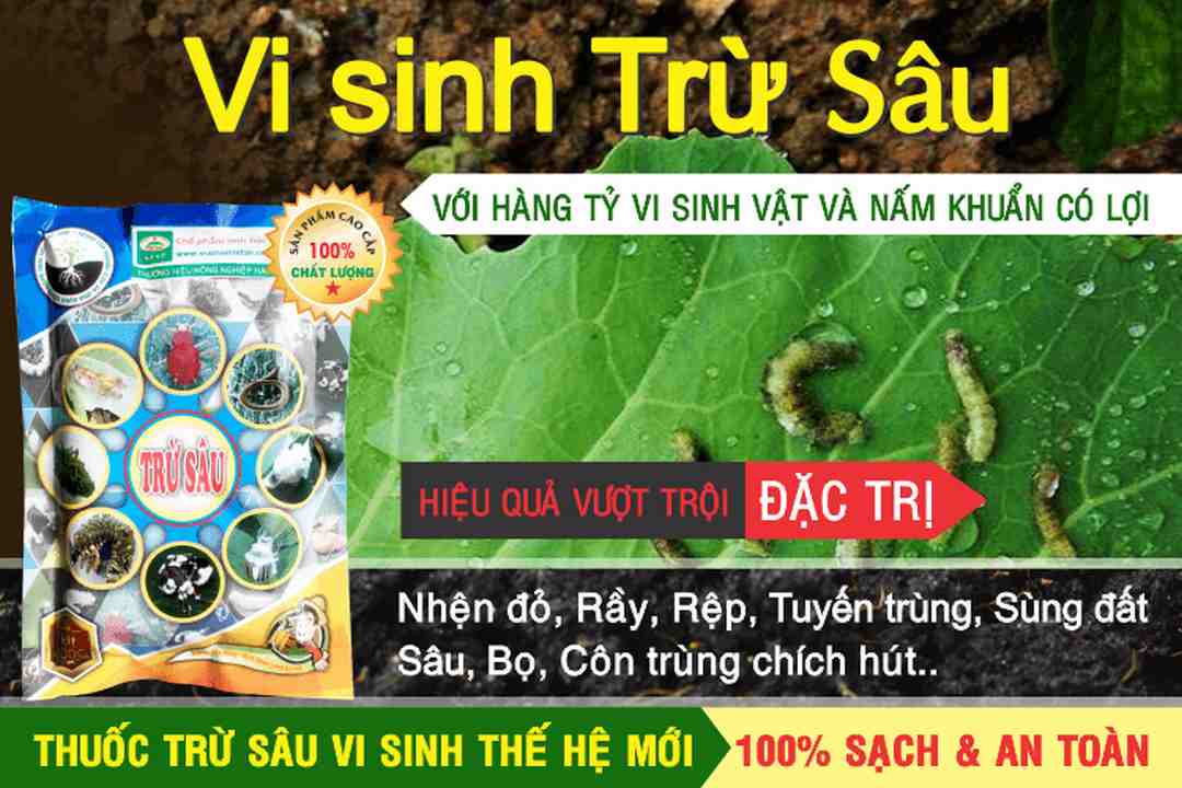 Sử dụng các thuốc trừ sâu ngăn chặn nguồn sâu bệnh hại