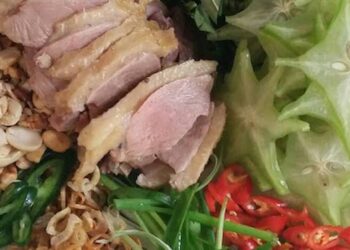 cách làm ngan tái chanh