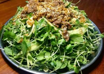 Món rau mầm xào thịt bò - món ngon từ rau mầm